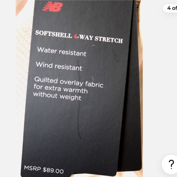 NWOT New Balance Quilted Water and Wind Resistant Warm Jacket 4-Way Stretch - Picture 13 of 13